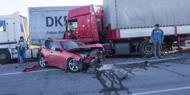 truck and car accident