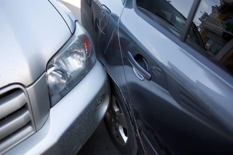An Accident Between Two Cars
