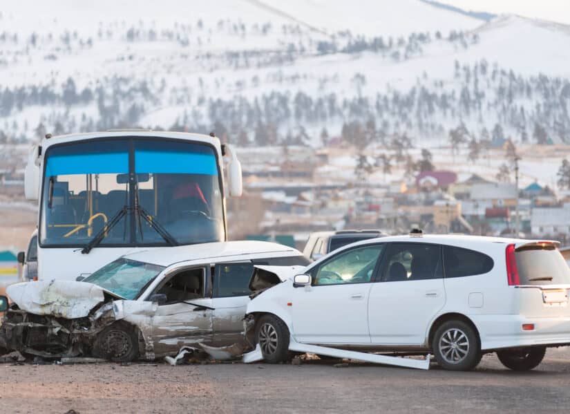 photo of bus crash