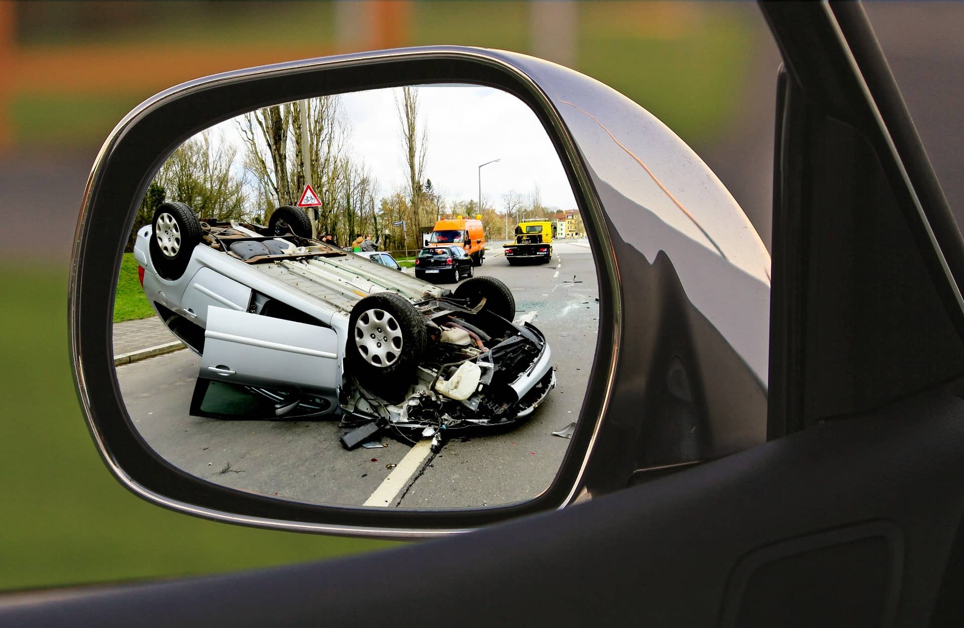 Bicycle hit by a car