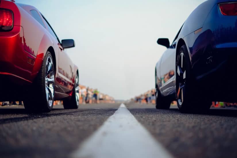 Photo of Two Racing Cars