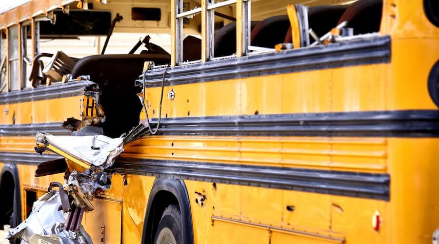 School Bus in accident